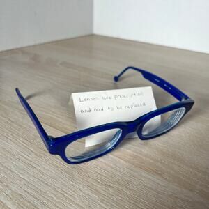 L.A. Eyeworks Boaz 310 Eyeglasses One Pair Blue Frames 51-22-127 Made in Italy